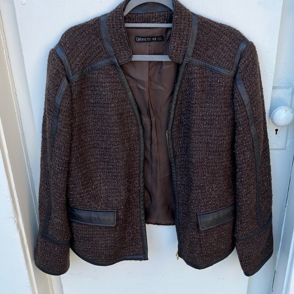 Extraordinary Lafayette 148 Tweed Jacket size 16/XL - Picture 3 of 12